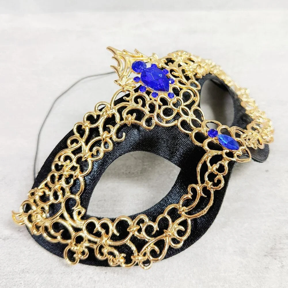 Black masquerade mask, cosplay mask, Halloween mask, Venetian mask, Prom mask